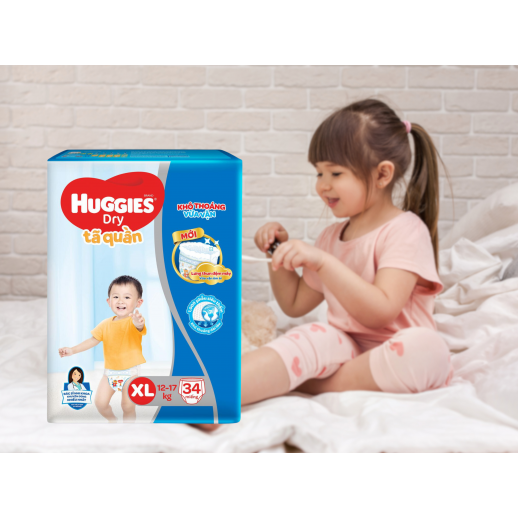 Tã bỉm quần Huggies XL34 (12-17kg) Tã bỉm quần Huggies XL34 (12-17kg)