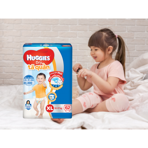 Bỉm - Tã quần Huggies size XL 62 Bỉm - Tã quần Huggies size XL 62