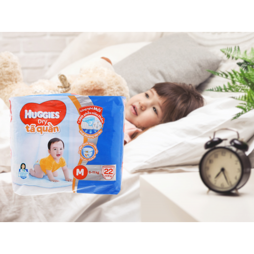 Bỉm - Tã quần Huggies size M - 22 miếng (Cho bé 6 - 11kg) Bỉm - Tã quần Huggies size M - 22 miếng (Cho bé 6 - 11kg)