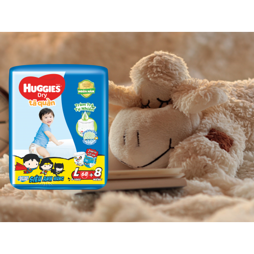 Bỉm - Tã quần Huggies size L 68 (9 - 14kg) Bỉm - Tã quần Huggies size L 68 (9 - 14kg)