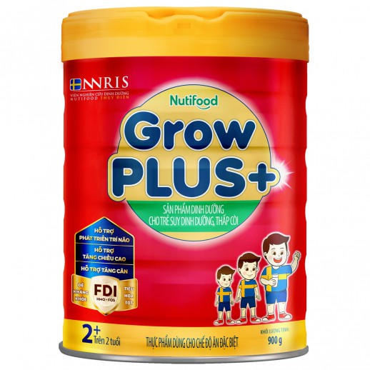 Sữa bột Nutifood Grow Plus đỏ 2+ 900g Sữa bột Nutifood Grow Plus đỏ 2+ 900g