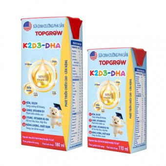 Sữa dinh dưỡng pha sẵn Topgrow K2D3 – DHA